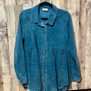 Umgee Denim Blue Button Down Shirt